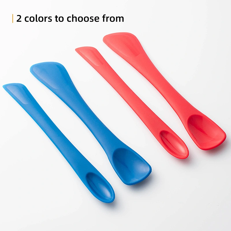Factory Customized Wholesale Food Grade Kitchen Silicone Rubber Jam Small Tip Scraper Extra Long Handled Spatula